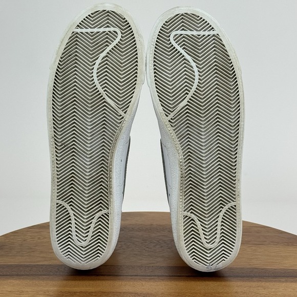 Womens Nike Blazer Mid '77 Vintage White‎ Leather Casual Sneakers Shoes Size 9 M - Picture 7 of 8